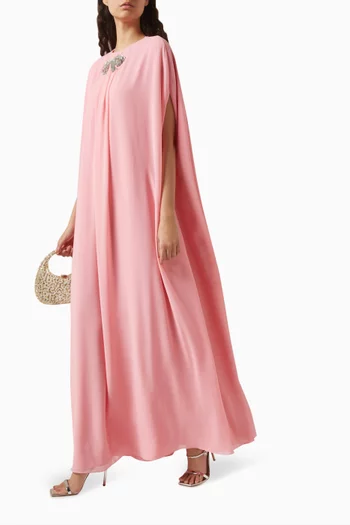 فستان لورا طويل مطرز شيفون