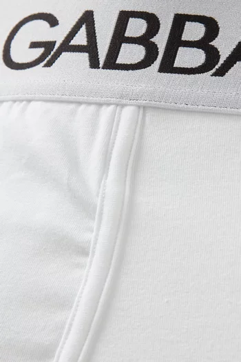 Logo Boxer Briefs in Stretch Cotton Jersey