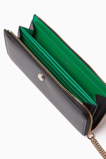 Serpenti Forever Zip Wallet in Leather