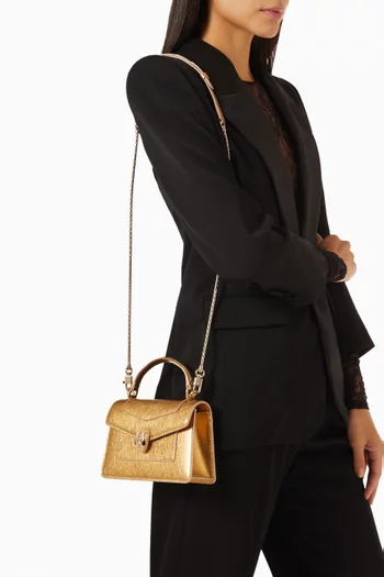 Serpenti Forever Mini Top-handle Bag in Calf Leather