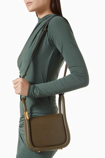 Wonton 20 Top-handle Bag in Leather