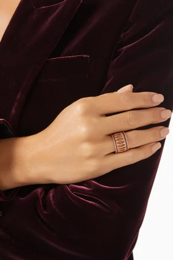 Baalbeck Embrace Ruby Ring in 18kt Rose Gold