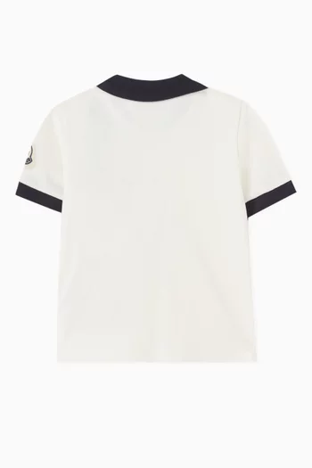 Monogram Polo Shirt in Cotton Piqué