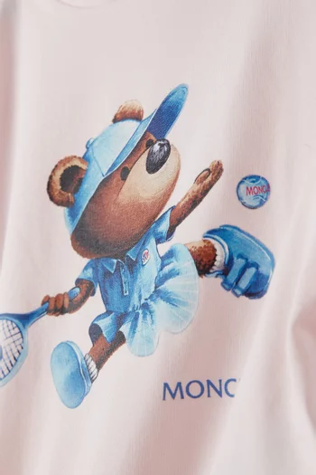 Bear Logo T-shirt in Cotton Jersey