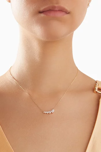 Angel Wing Diamond Pendant Necklace in 18kt Gold