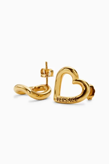 V-Love Earrings in Metal
