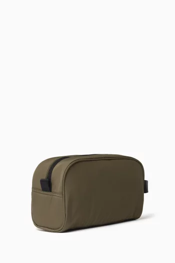 Logo-embroidered Wash Bag in Ripstop