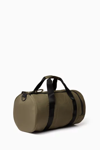 Logo Barrel Bag in Nylon Ripstop