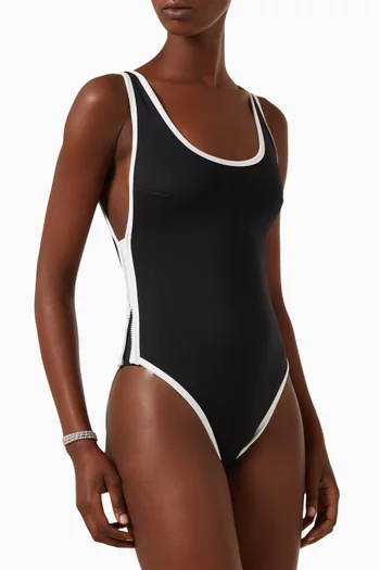 Varsity Lay Out One-piece Swimsuit