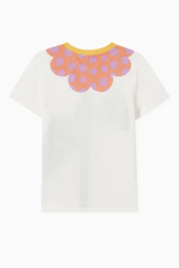 Flower Print T-Shirt in Cotton
