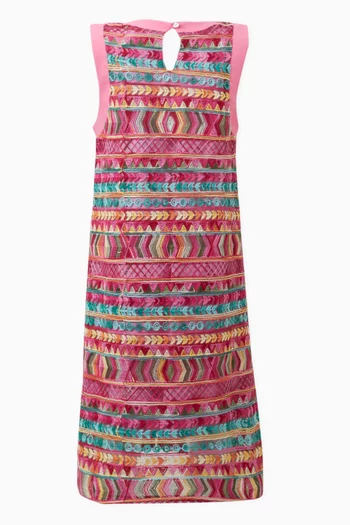 Embroidered Dress in Cotton-blend