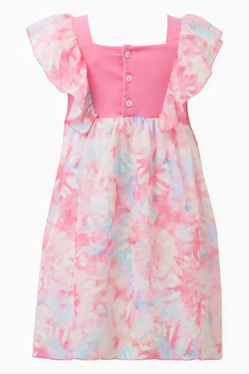 Floral-print Dress in Cotton-jersey