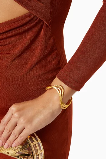 Ripple Bracelet in 18kt Gold-plated Brass