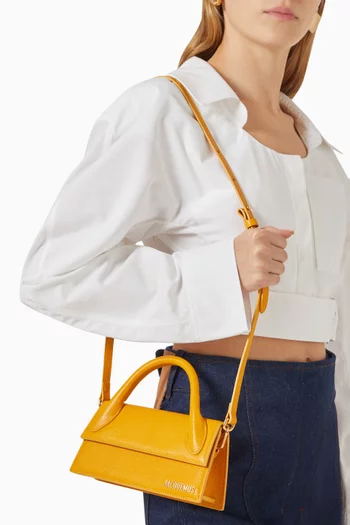 Le Chiquito Long Tote Bag in Leather