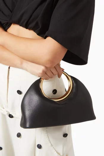 Mini Le Petit Calino Top Handle Bag in Leather