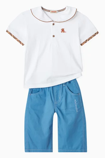 Capri Shorts in Cotton Twill