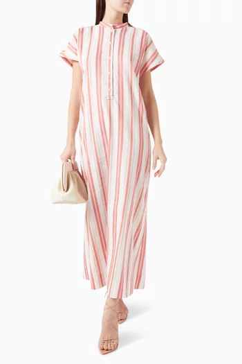 Arezzo Cover-up Maxi Dress in Linen & Cotton-blend