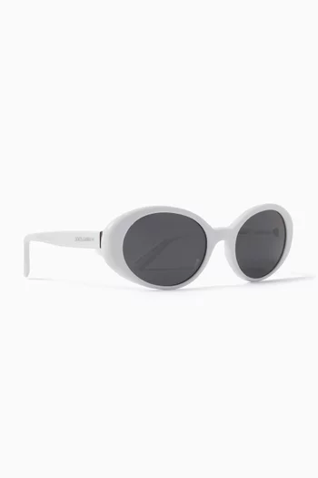 Re-Edition DNA Round Sunglasses in Acetate