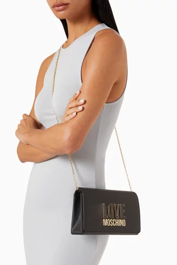 Small Smart Daily Crossbody Bag in Faux Leather