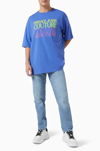 Upsidedown Logo T-Shirt in Cotton
