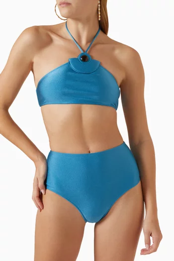 Demi Pois High-waist Bikini Set