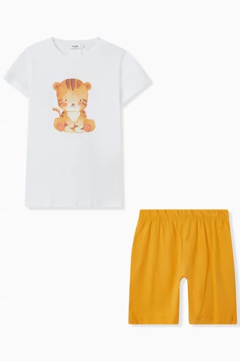 Printed T-shirt & Shorts Set