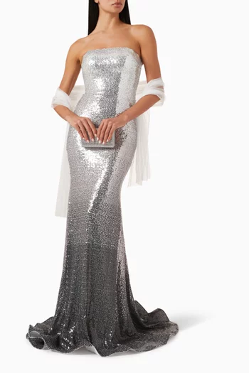 Ombre Gown in Sequins