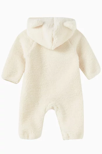 Baby Logo Coverall in Sherpa