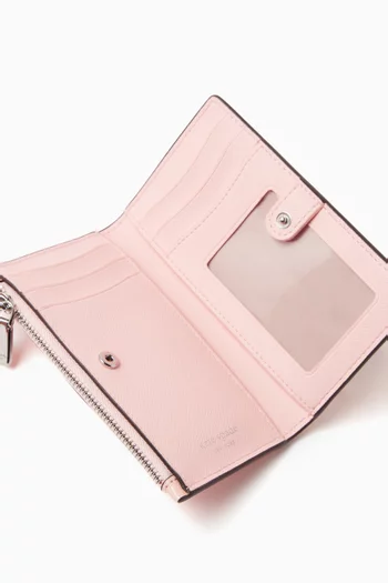 Small Slim Bi-fold Wallet in Leather