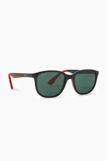 Kids Injected Square Sunglasses