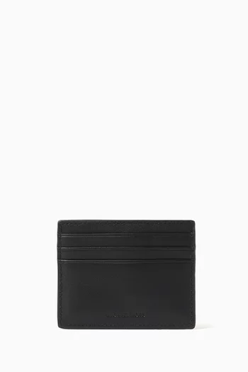 Varick Tall Card Case in Leather