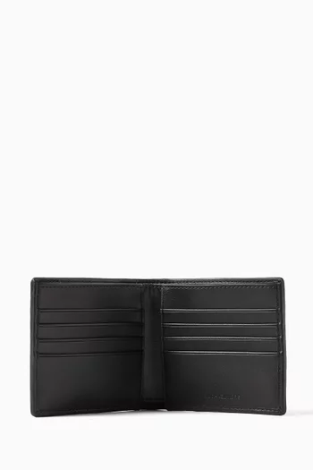 Varick Billfold Wallet in Croc-embossed Leather
