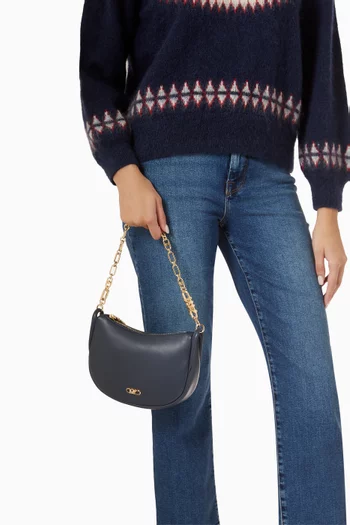 Small Kendall Bracelet Shoulder Bag in Leather