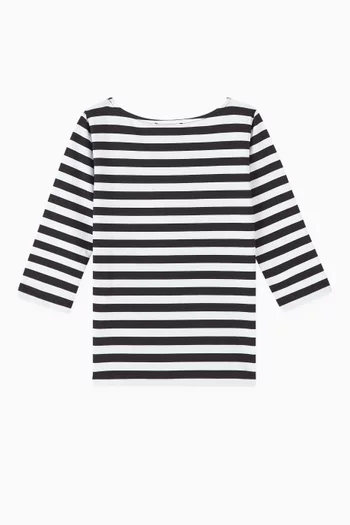 House Symbols Striped T-shirt in Cotton Jersey