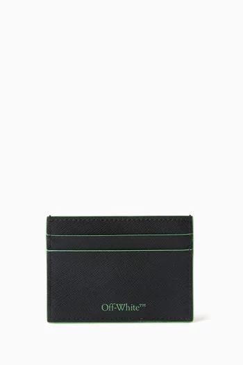 OW Logo Card Case in Leather