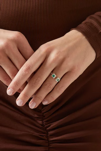 Fura Emerald & Diamond Ring in 18kt Gold