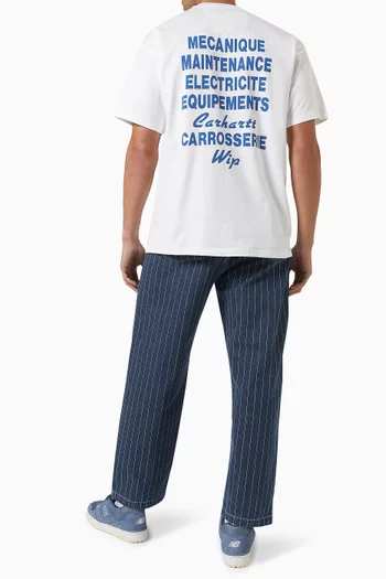 Mechanics Logo T-shirt in Organic Cotton Jersey
