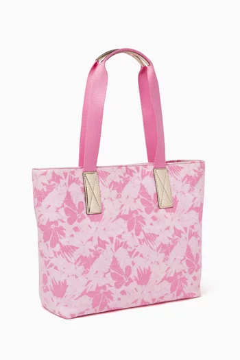 Palm Printed Tote Bag in Cotton