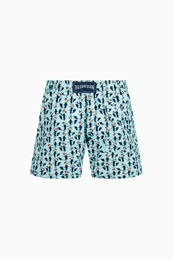 Cocorico Print Swim Shorts