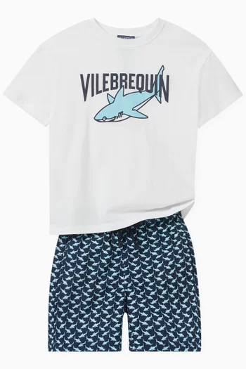 VBQ Sharks T-shirt in Cotton