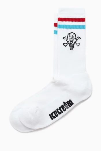 Cones & Bones Sport Socks in Cotton-blend