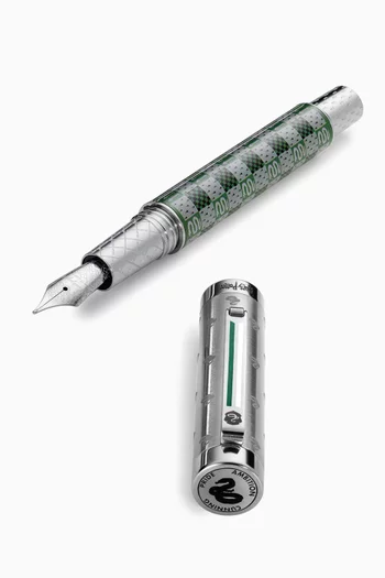 Harry Potter Slytherin Fountain Pen in Stainless Steel
