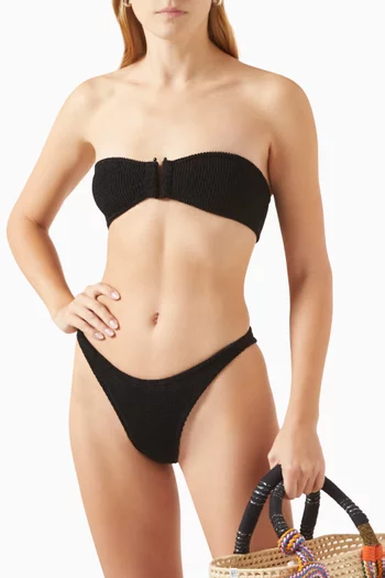 Ausilia Two-piece Bikini Set in Crinkle Fabric