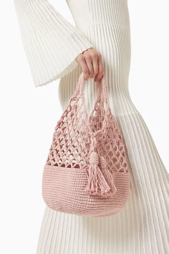 Medium Funky Net Bag in Crochet