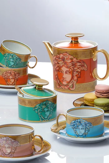 Medusa Amplified Low Tea Set in Porcelain