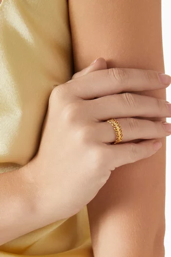 Ambrose Open Ring in 18kt Gold-plated Stainless Steel