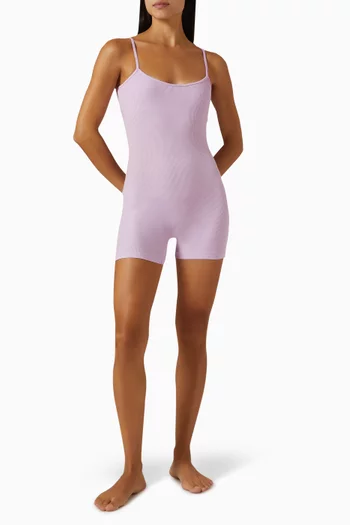 Soft Lounge Scoop Bodysuit in Ribbed Modal