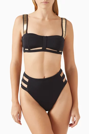 Gatsby Bikini Set in Stretch-nylon