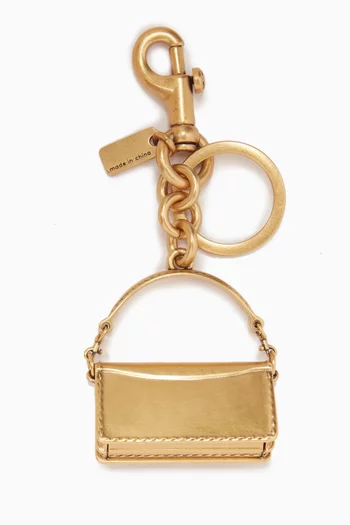 Tabby Bag Charm in Plated Metal