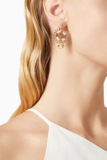 Neiva Sleeper Earrings in 14kt Gold-plated Metal